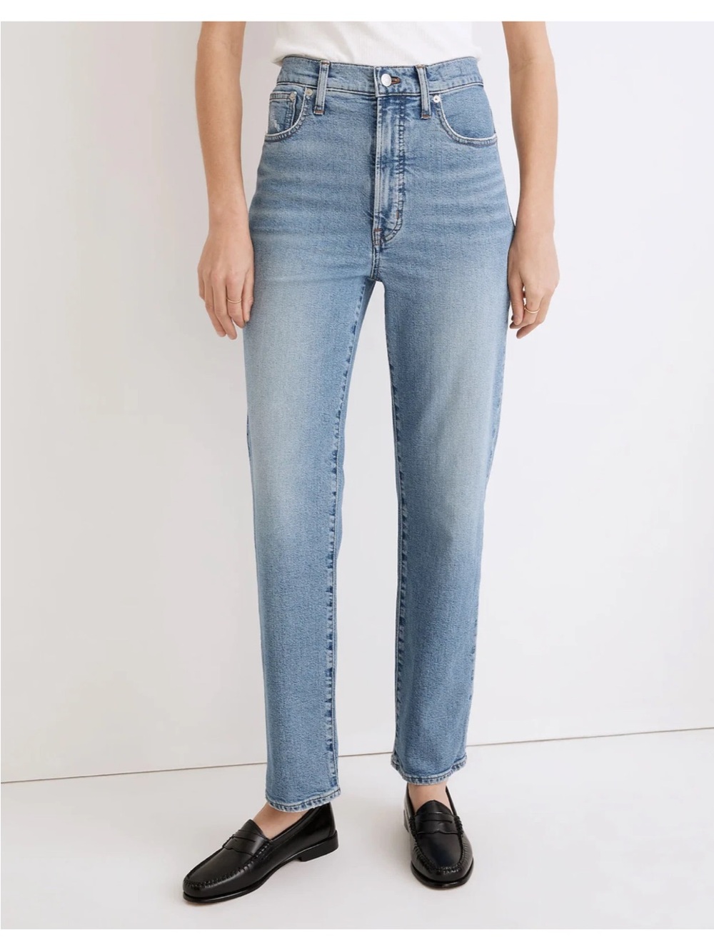 Madewell The Perfect Vintage Straight Crop Jeans - Size 26